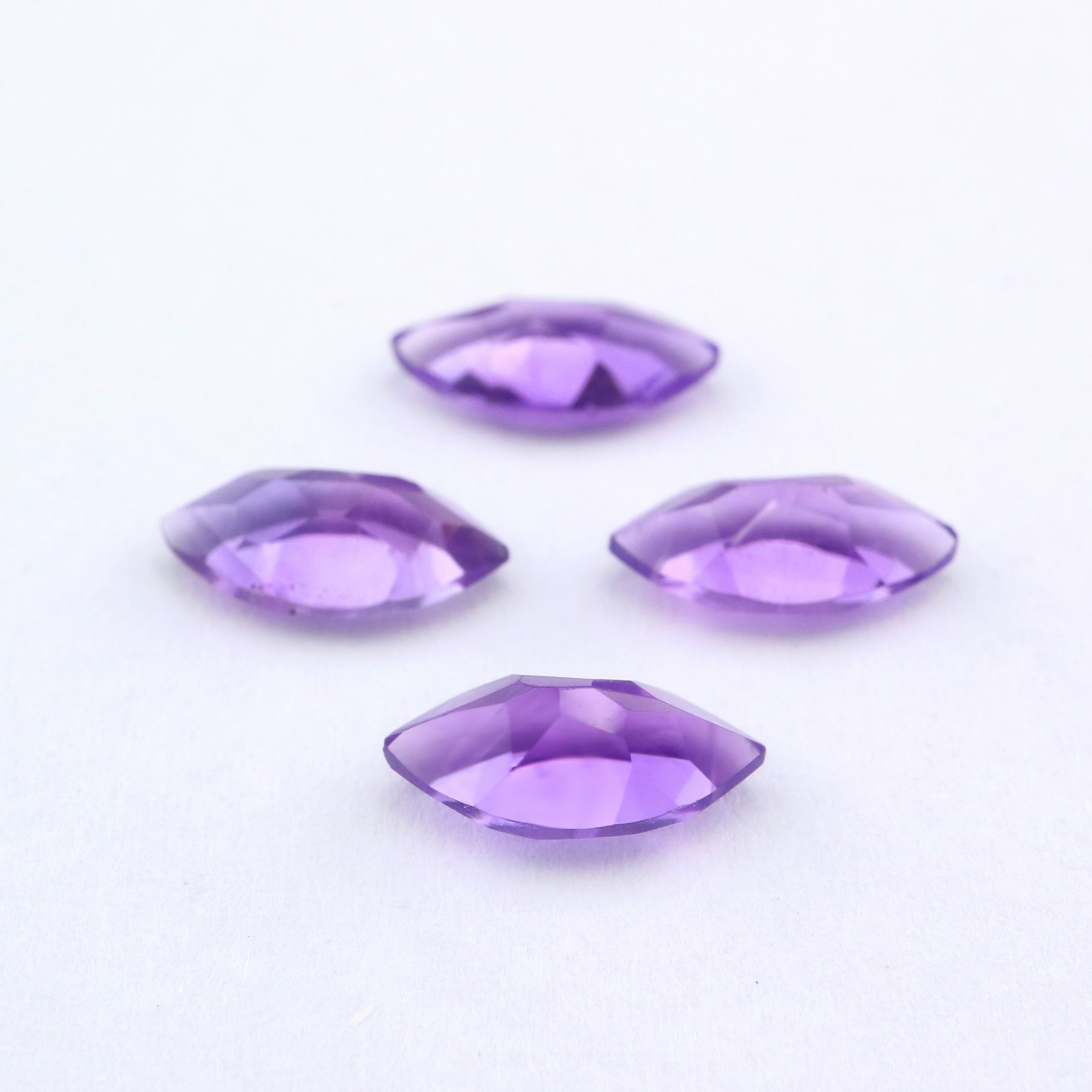 1Pcs Natural Purple Amethyst February Birthstone Marquise Faceted Loose Gemstone Nature Semi Precious Stone DIY Jewelry Supplies 4160027 - Click Image to Close